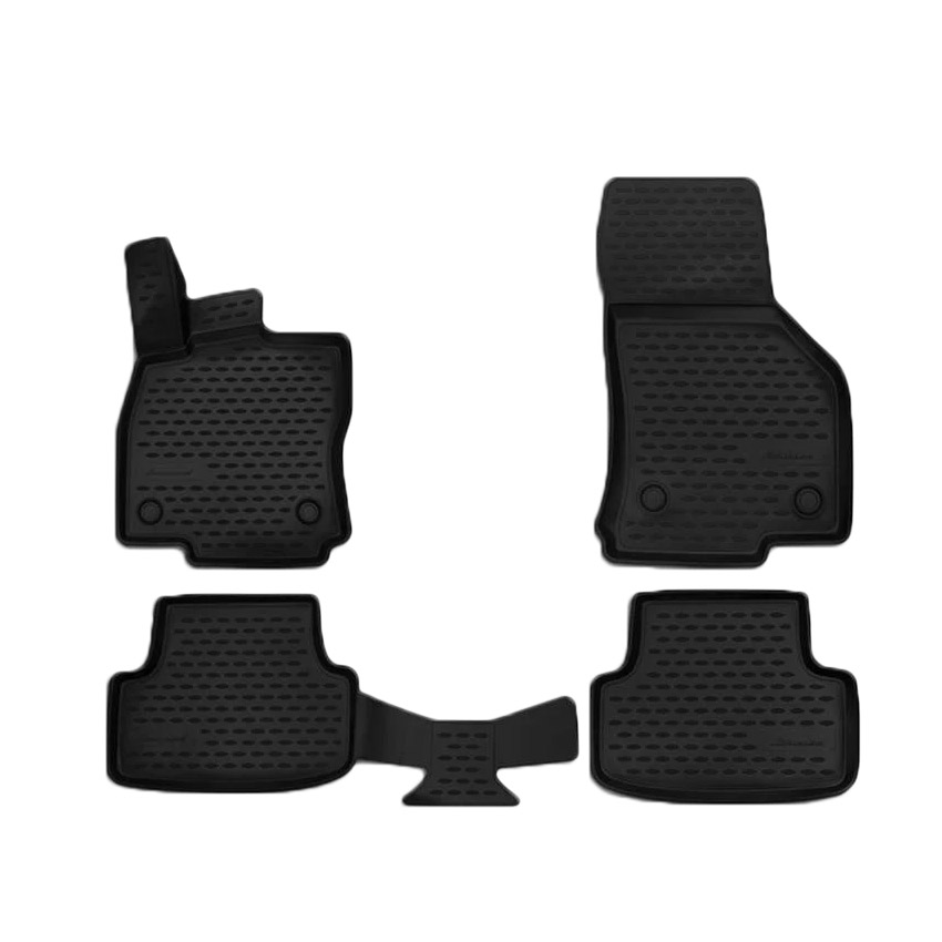 ΜΑΡΚΕ ΠΑΤΑΚΙΑ ΣΕ ΣΚΑΦΗ TPE ΛΑΣΤΙΧΟ ΓΙΑ SEAT LEON 5D 2012-2019   ΣΕ ΜΑΥΡΟ ΧΡΩΜΑ NOVLINE - 4 ΤΕΜ