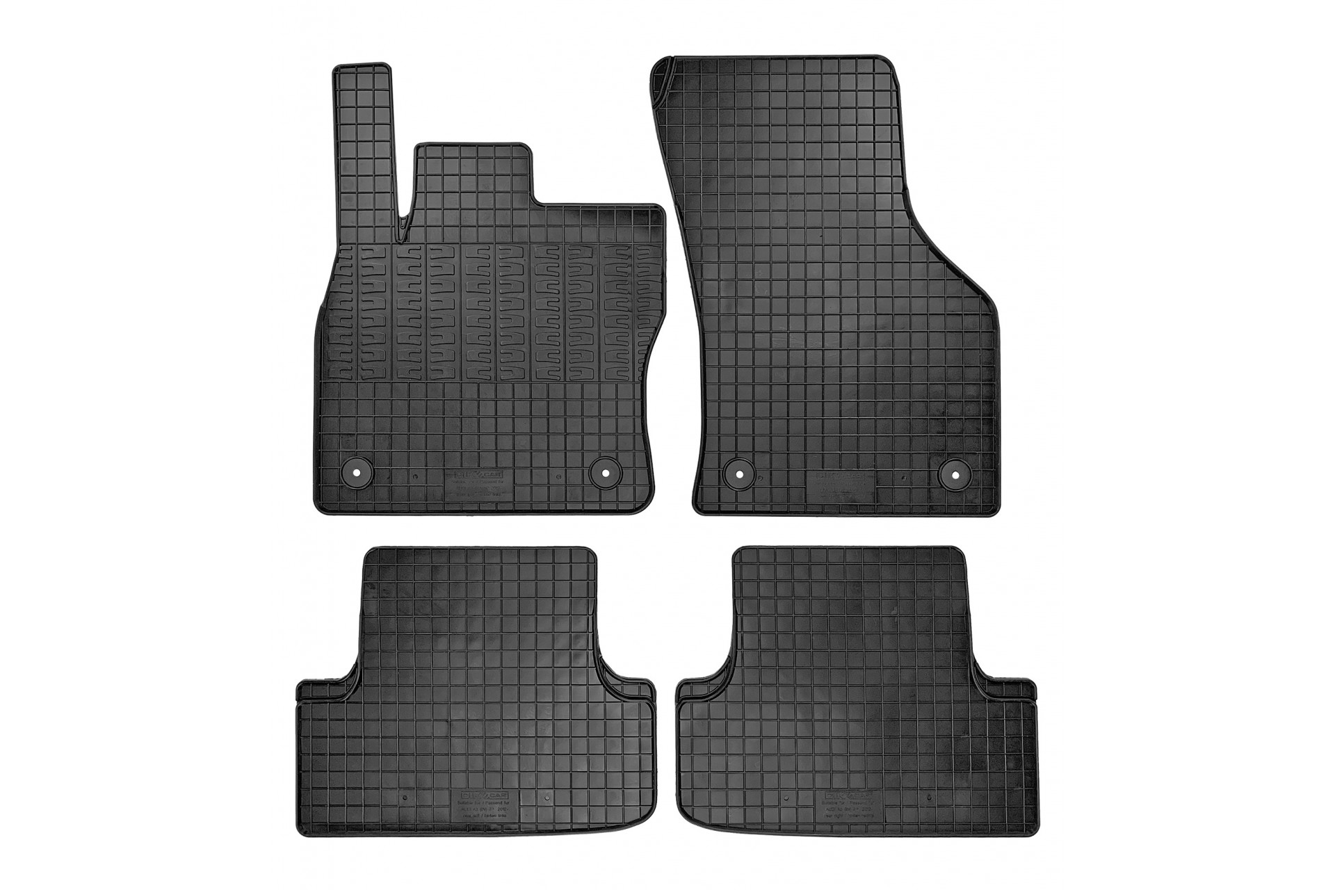 ΜΑΡΚΕ ΠΑΤΑΚΙΑ ΣΕ ΣΚΑΦΗ ΛΑΣΤΙΧΟ ΓΙΑ AUDI A3 2012-2020  SEAT LEON 2013-2017  VW GOLF 7 2012-2020 ΣΕ ΜΑΥΡΟ ΧΡΩΜΑ ΜΕ ΚΟΥΜΠΩΜΑΤΑ CIK - 4 ΤΕΜ