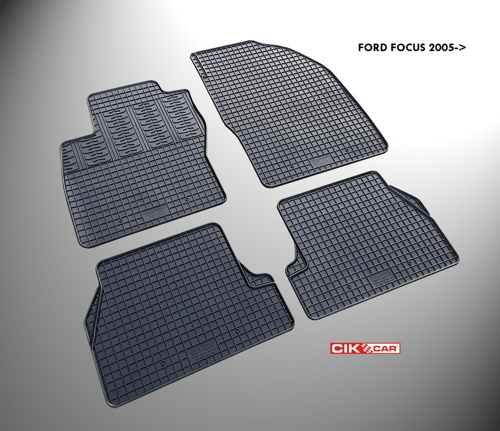 ΜΑΡΚΕ ΠΑΤΑΚΙΑ ΣΕ ΣΚΑΦΗ ΛΑΣΤΙΧΟ ΓΙΑ FORD FOCUS 2 2005-2011 ΣΕ ΜΑΥΡΟ ΧΡΩΜΑ ΧΩΡΙΣ ΚΟΥΜΠΩΜΑΤΑ CIK - 4 ΤΕΜ