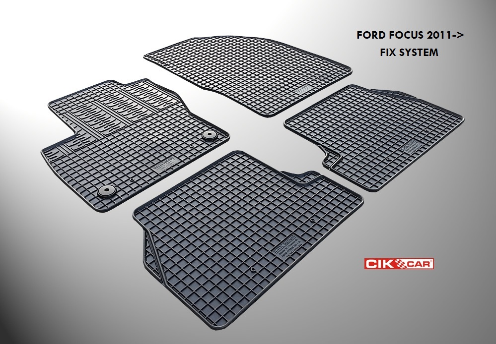 ΜΑΡΚΕ ΠΑΤΑΚΙΑ ΣΕ ΣΚΑΦΗ ΛΑΣΤΙΧΟ ΓΙΑ FORD FOCUS 2011-2015 ΣΕ ΜΑΥΡΟ ΧΡΩΜΑ ΜΕ ΚΟΥΜΠΩΜΑΤΑ CIK - 4 ΤΕΜ
