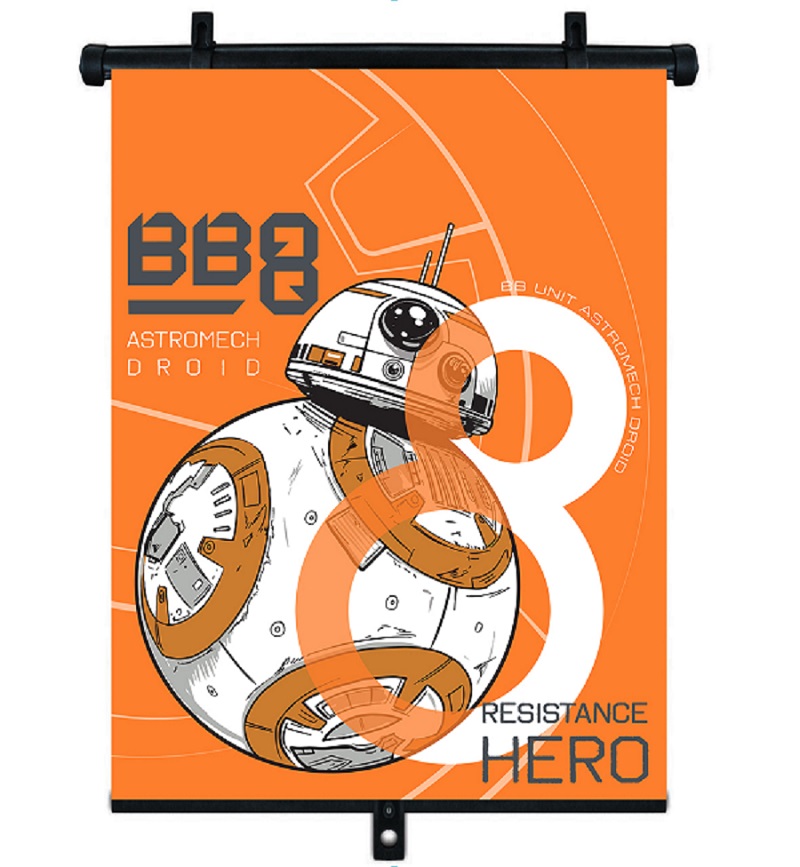 Amio - ΚΟΥΡΤΙΝΑΚΙ ΗΛΙΟΠΡΟΣΤΑΣΙΑΣ ΣΕ ΡΟΛΟ STAR WARS 36x45cm ΓΙΑ ΠΛΑΙΝΟ ΤΖΑΜΙ/ΠΙΣΩ ΠΑΡΜΠΡΙΖ - 1 Τεμ. (S59320/AM)