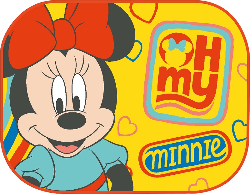 Amio - ΗΛΙΟΠΡΟΣΤΑΣΙΕΣ ΠΛΑΙΝΕΣ MINNIE & MICKEY ΜΕ ΒΕΝΤΟΥΖΑ 44x35cm - 2 Τεμ. (S59331/AM)