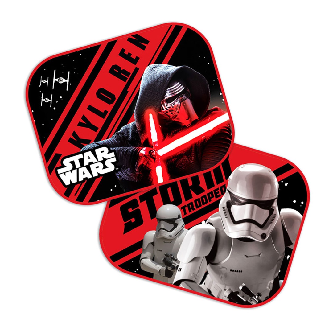 ΗΛΙΟΠΡΟΣΤΑΣΙΕΣ ΠΛΑΙΝΕΣ STAR WARS FIRST ORDER ΜΕ ΒΕΝΤΟΥΖΑ 44x35cm AMiO  2 ΤΕΜ