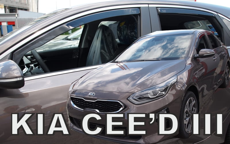 ΑΝΕΜΟΘΡΑΥΣΤΕΣ ΓΙΑ KIA CEED 5D HTB 2017+   ΣΕΤ ΑΥΤΟΚΙΝΗΤΟΥ ΑΠΟ ΕΥΚΑΜΠΤΟ ΦΙΜΕ ΠΛΑΣΤΙΚΟ HEKO - 4 ΤΕΜ.