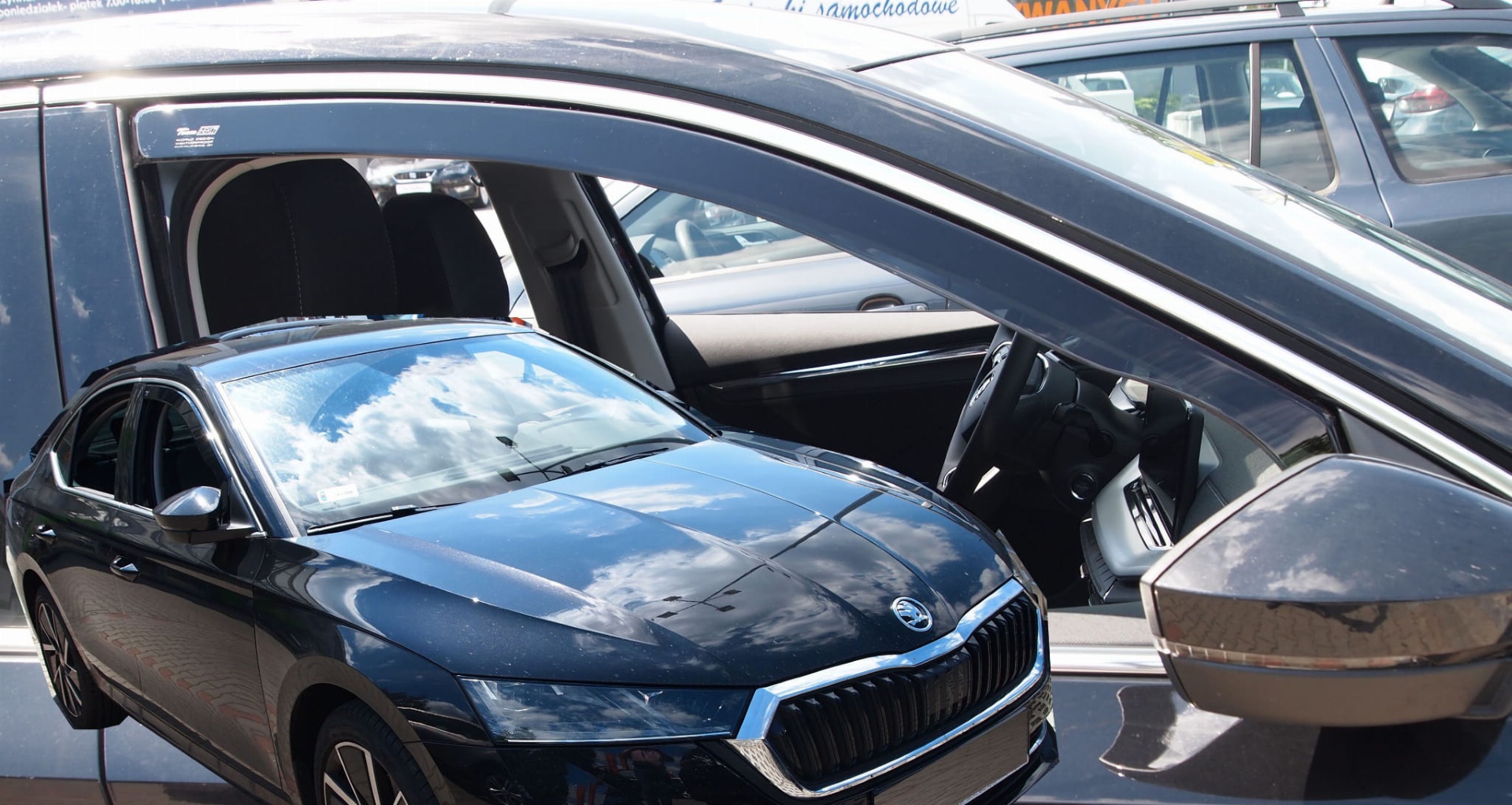 ΑΝΕΜΟΘΡΑΥΣΤΕΣ ΓΙΑ SKODA OCTAVIA A8 5D LIFTBACK 2020+ ΖΕΥΓΑΡΙ ΑΠΟ ΕΥΚΑΜΠΤΟ ΦΙΜΕ ΠΛΑΣΤΙΚΟ HEKO - 2 ΤΕΜ.