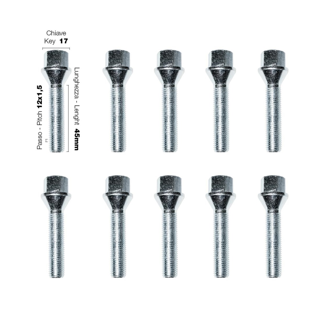 ΜΠΟΥΛΟΝΙΑ ΚΩΝΙΚΑ 12x15 45mm - 17 SIMONI RACING - 10 ΤΕΜ
