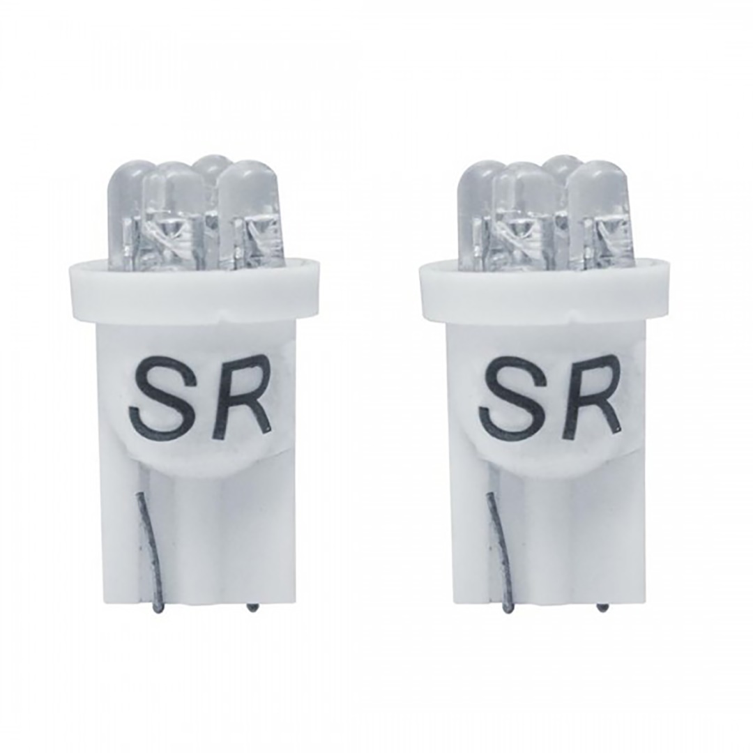 T10 W5W 12V ΛΕΥΚΑ ΜΕ 4LED 2ΤΕΜ