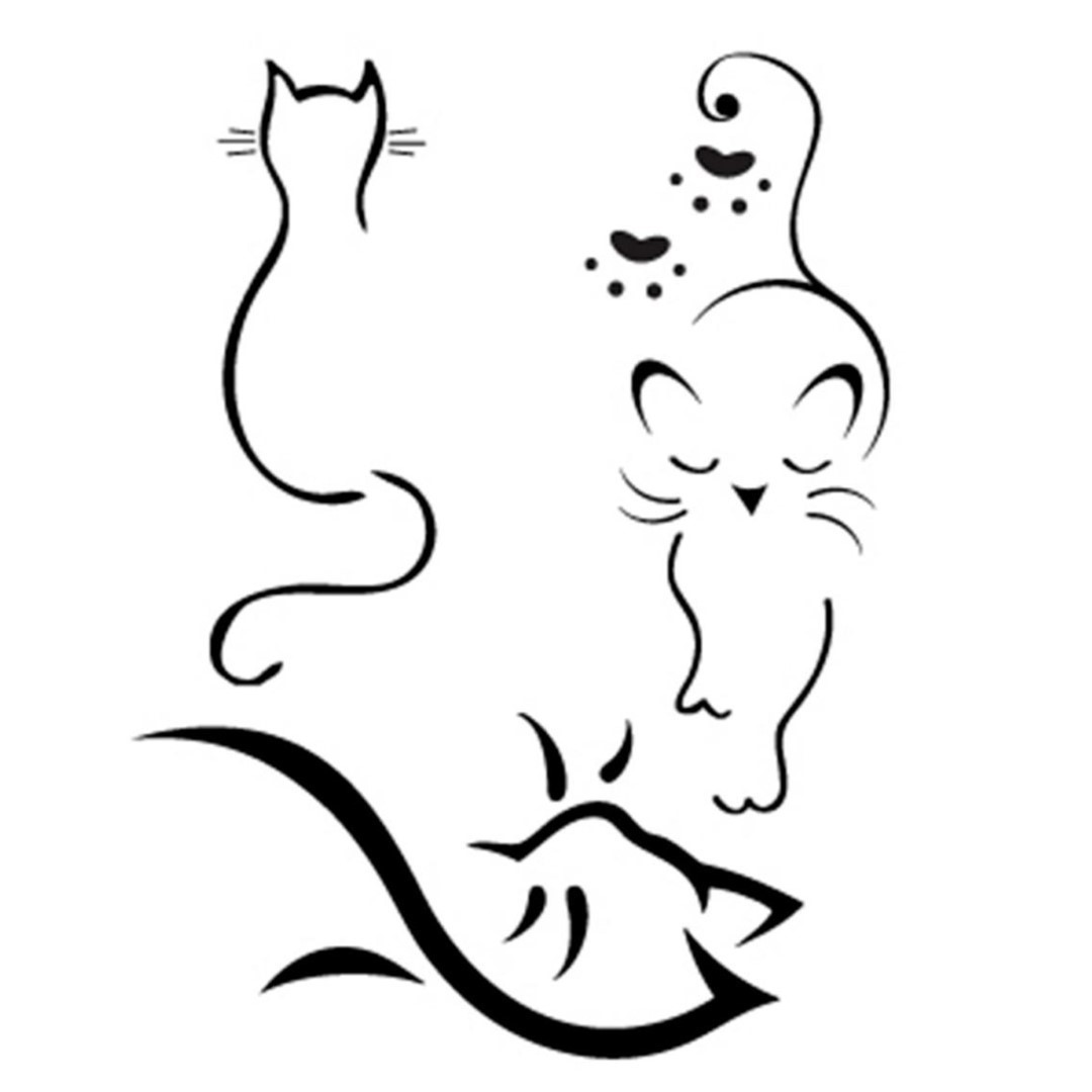 ΑΥΤΟΚΟΛΛΗΤΑ ΓΑΤΕΣ KITTENS ΦΥΛΛΟ 12 Χ 10 cm - 3 ΤΕΜ