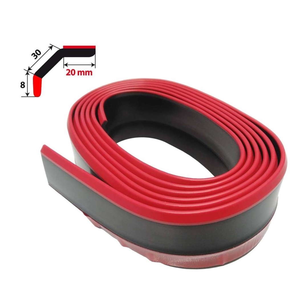 ΔΙΑΚΟΣΜΗΤΙΚΟ SPOILER ΠΡΟΦΥΛΑΚΤΗΡΑ LIP-SPLITTER 20308mm 250cm ΛΑΣΤΙΧΕΝΙΟ ΚΟΚΚΙΝΟΜΑΥΡΟ SIMONI RACING - 1 ΤΕΜ