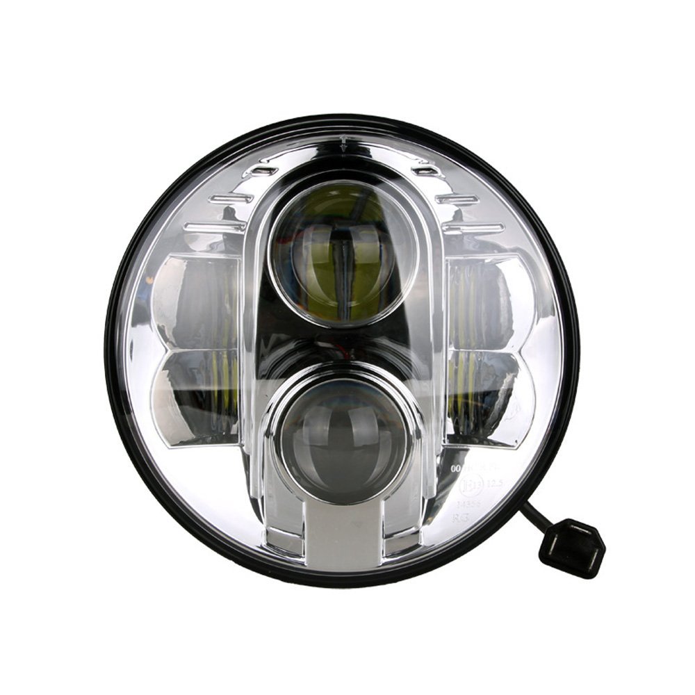 M-Tech - Στρογγυλό Φανάρι WHL101 CHROME 7'' με 8 Cree LED (XML-10W) 9-36V 6000-6500K σε Χρώμιο - 1 τεμ. (WHL101/MT)