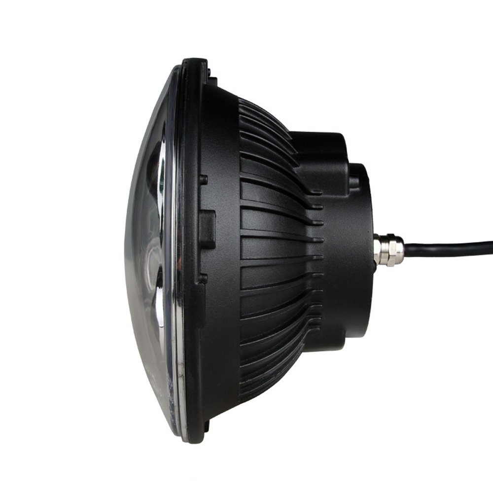 M-Tech - Στρογγυλό Φανάρι WHL101 CHROME 7'' με 8 Cree LED (XML-10W) 9-36V 6000-6500K σε Χρώμιο - 1 τεμ. (WHL101/MT)