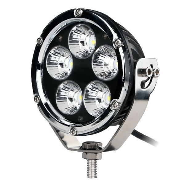 ΠΡΟΒΟΛΕΑΣ ΟΔΗΓΗΣΗΣ LED DRIVING LIGHTS ΧΡΩΜΙΟΜΑΥΡΟ 10-32V 50W 3500lm 5 CREE LED ΣΤΡΟΓΓΥΛΟΣ 110 x 110 x 64 mm M-TECH