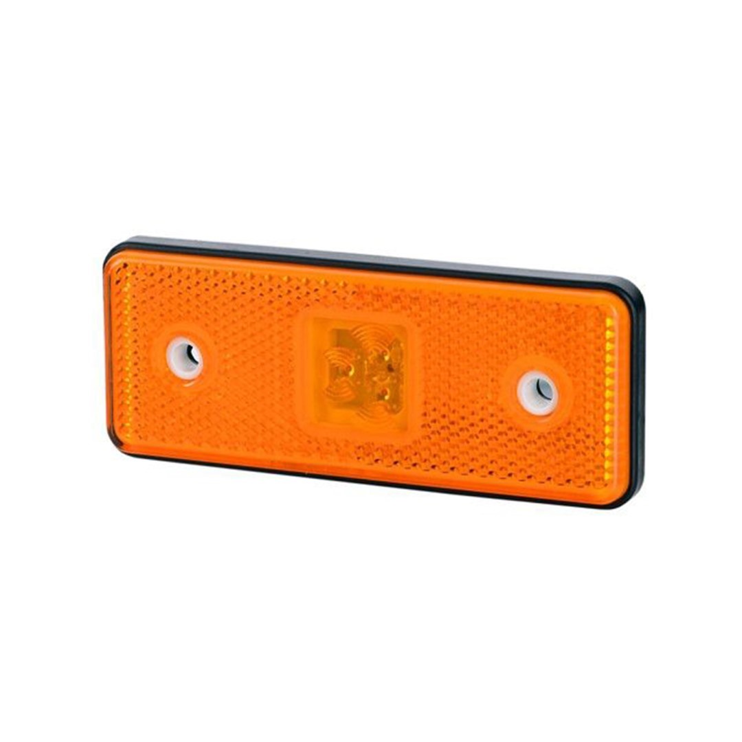 ΦΩΣ ΟΓΚΟΥ ΑΝΑΚΛΑΣΤΙΚΟ  LD161 1224V 3LED HORPOL ΠΟΡΤΟΚΑΛΙ 11 x 4 cm -1ΤΕΜ