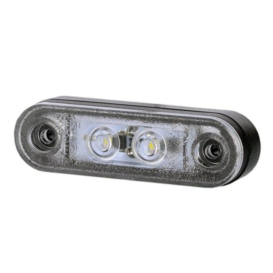 ΦΩΣ ΟΓΚΟΥ LD956 1224V 2 LED HORPOL 79 Χ 24 mm ΛΕΥΚΟ - 1 ΤΕΜ