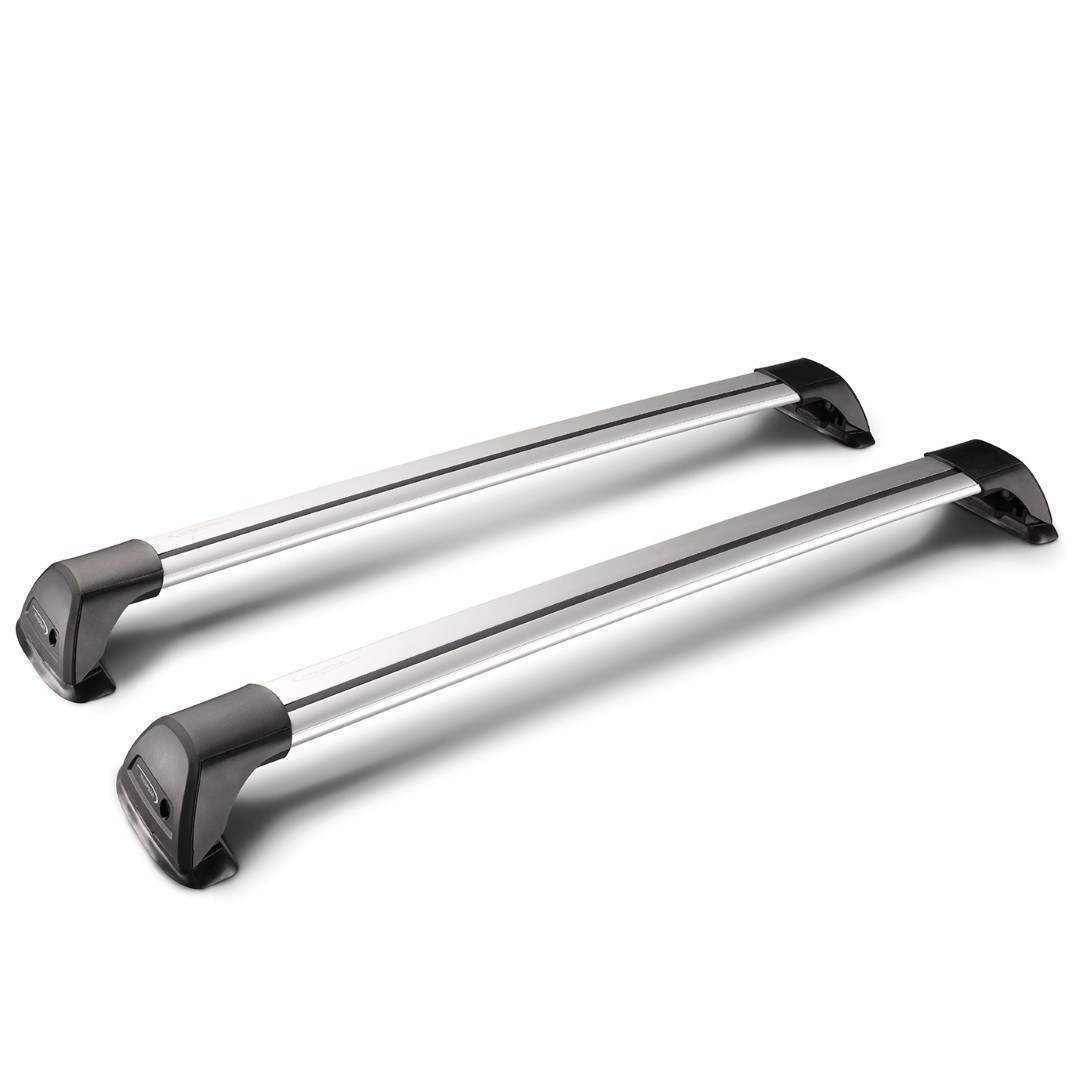 ΜΠΑΡΕΣ ΟΡΟΦΗΣ ΑΝΟΔΙΩΜΕΝΟΥ ΑΛΟΥΜΙΝΙΟΥ FLUSH BAR STANDARD YAKIMA 95 cm ΑΣΗΜΙ ΧΡΩΜΑΜΕ ΚΛΕΙΔΑΡΙΕΣ ΓΙΑ ΟΛΕΣ ΤΙΣ ΟΡΟΦΕΣ - 2 ΤΕΜ