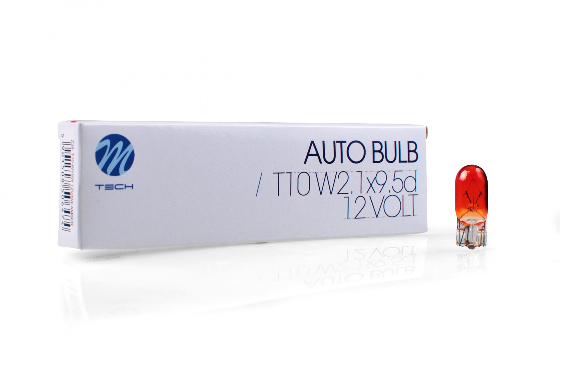 T10 WY5W 12V 5W W21x95d ΠΟΡΤΟΚΑΛΙ ΚΑΡΦΩΤΟ ΑΚΑΛΥΚΟ STANDARD ΑΛΟΓΟΝΟΥ ΚΟΥΤΙ 10ΤΕΜ M-TECH