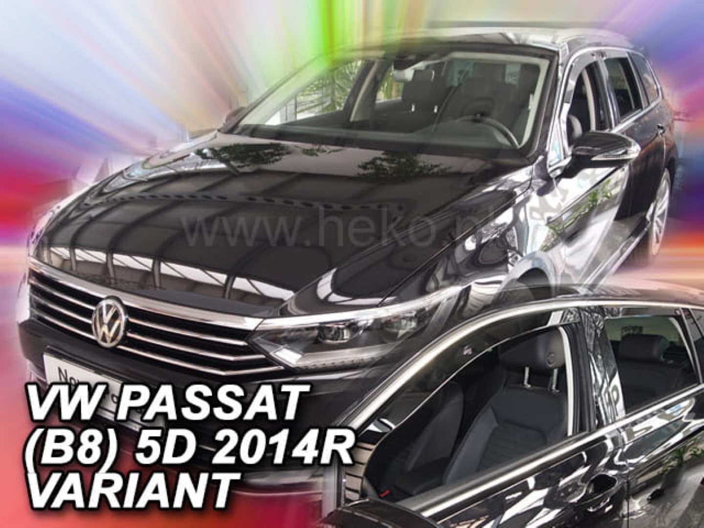 ΑΝΕΜΟΘΡΑΥΣΤΕΣ ΓΙΑ VW PASSAT 5D COMBI/VARIANT/SW 2014+ ΑΝΕΜΟΘΡΑΥΣΤΕΣ ΣΕΤ ΑΥΤΟΚΙΝΗΤΟΥ ΑΠΟ ΕΥΚΑΜΠΤΟ ΦΙΜΕ ΠΛΑΣΤΙΚΟ HEKO - 4 ΤΕΜ.