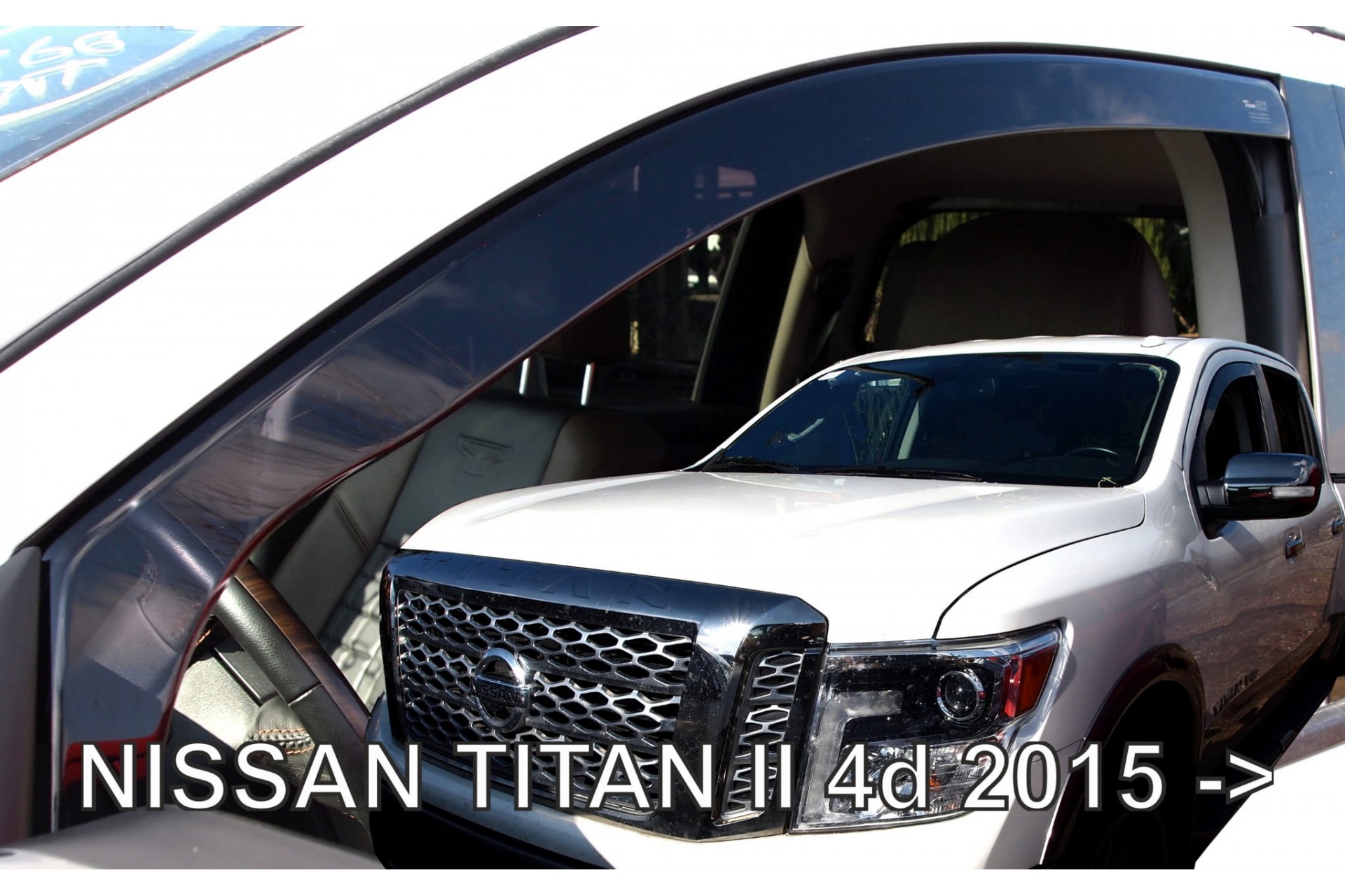 ΑΝΕΜΟΘΡΑΥΣΤΕΣ ΓΙΑ NISSAN TITAN 4D 2015+ ΖΕΥΓΑΡΙ ΑΠΟ ΕΥΚΑΜΠΤΟ ΦΙΜΕ ΠΛΑΣΤΙΚΟ HEKO - 2 ΤΕΜ.