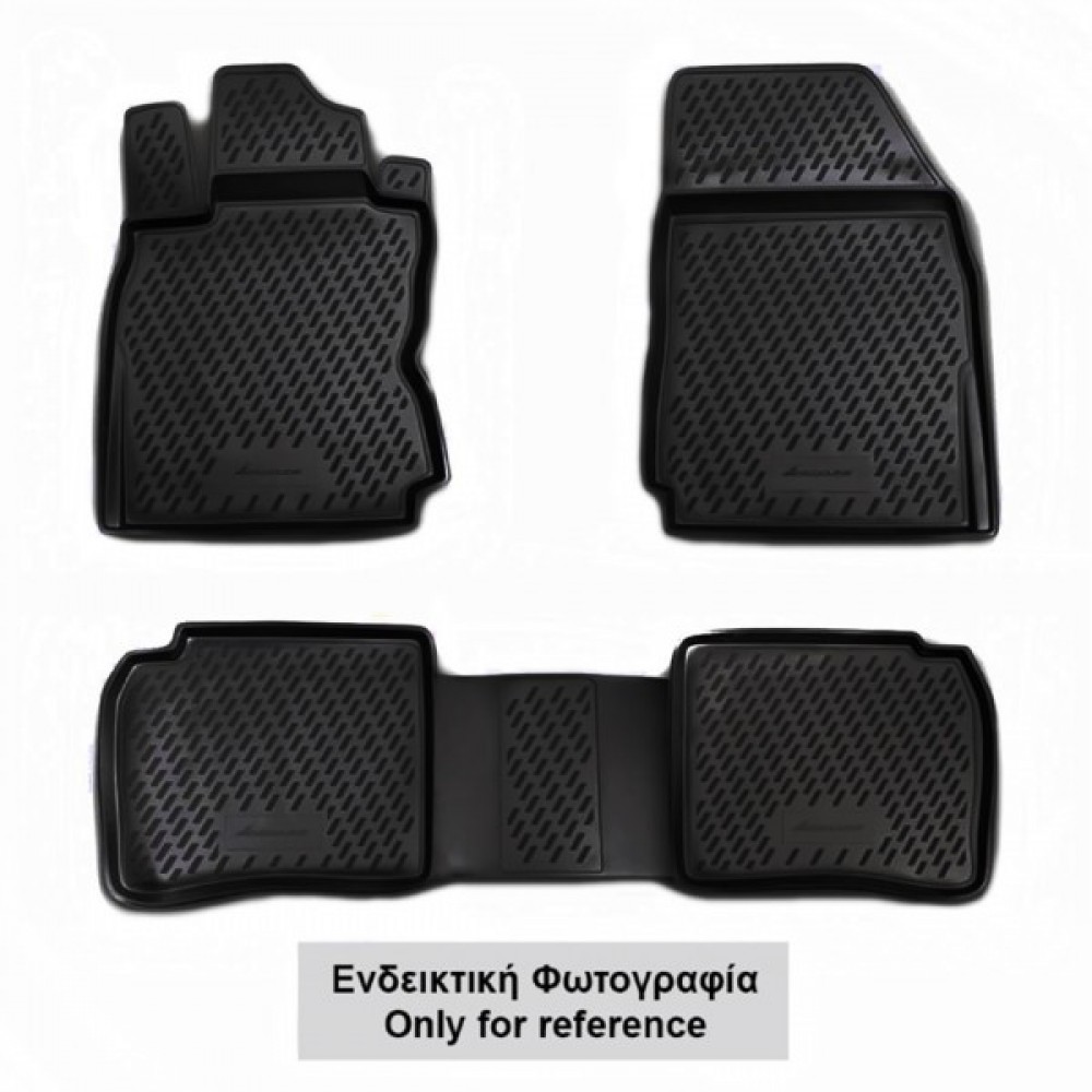 ΠΑΤΑΚΙΑ ΣΕ ΣΚΑΦΗ TPE ΛΑΣΤΙΧΟ ΓΙΑ NISSAN ALMERA N16 CLASSIC 2006+   ΣΕ ΜΑΥΡΟ ΧΡΩΜΑ NOVLINE - 4 ΤΕΜ.