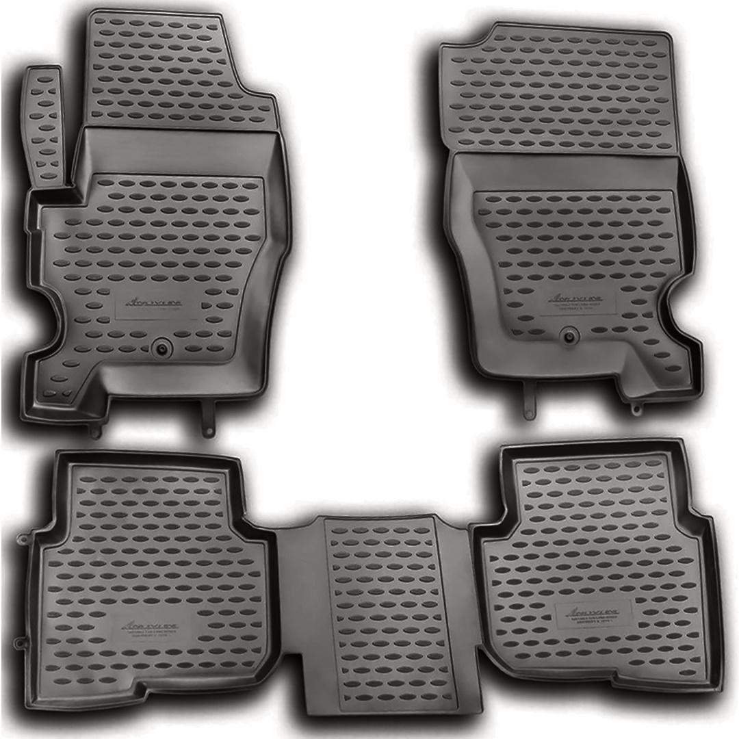 ΜΑΡΚΕ ΠΑΤΑΚΙΑ ΣΕ ΣΚΑΦΗ TPE ΛΑΣΤΙΧΟ ΓΙΑ LAND ROVER DISCOVERY 4 092009-2016  ΣΕ ΑΝΘΡΑΚΙ ΣΚΟΥΡΟ ΓΚΡΙ ΧΡΩΜΑ NOVLINE - 4 ΤΕΜ