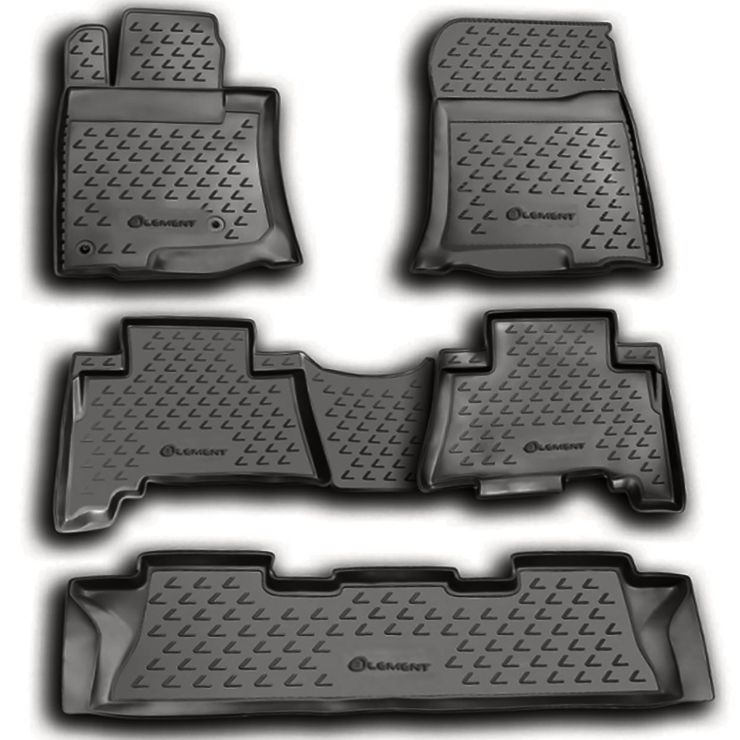 ΜΑΡΚΕ ΠΑΤΑΚΙΑ ΣΕ ΣΚΑΦΗ TPE ΛΑΣΤΙΧΟ ΓΙΑ LEXUS GX460 022010  ΣΕ ΑΝΘΡΑΚΙ ΣΚΟΥΡΟ ΓΚΡΙ ΧΡΩΜΑ NOVLINE - 5 ΤΕΜ