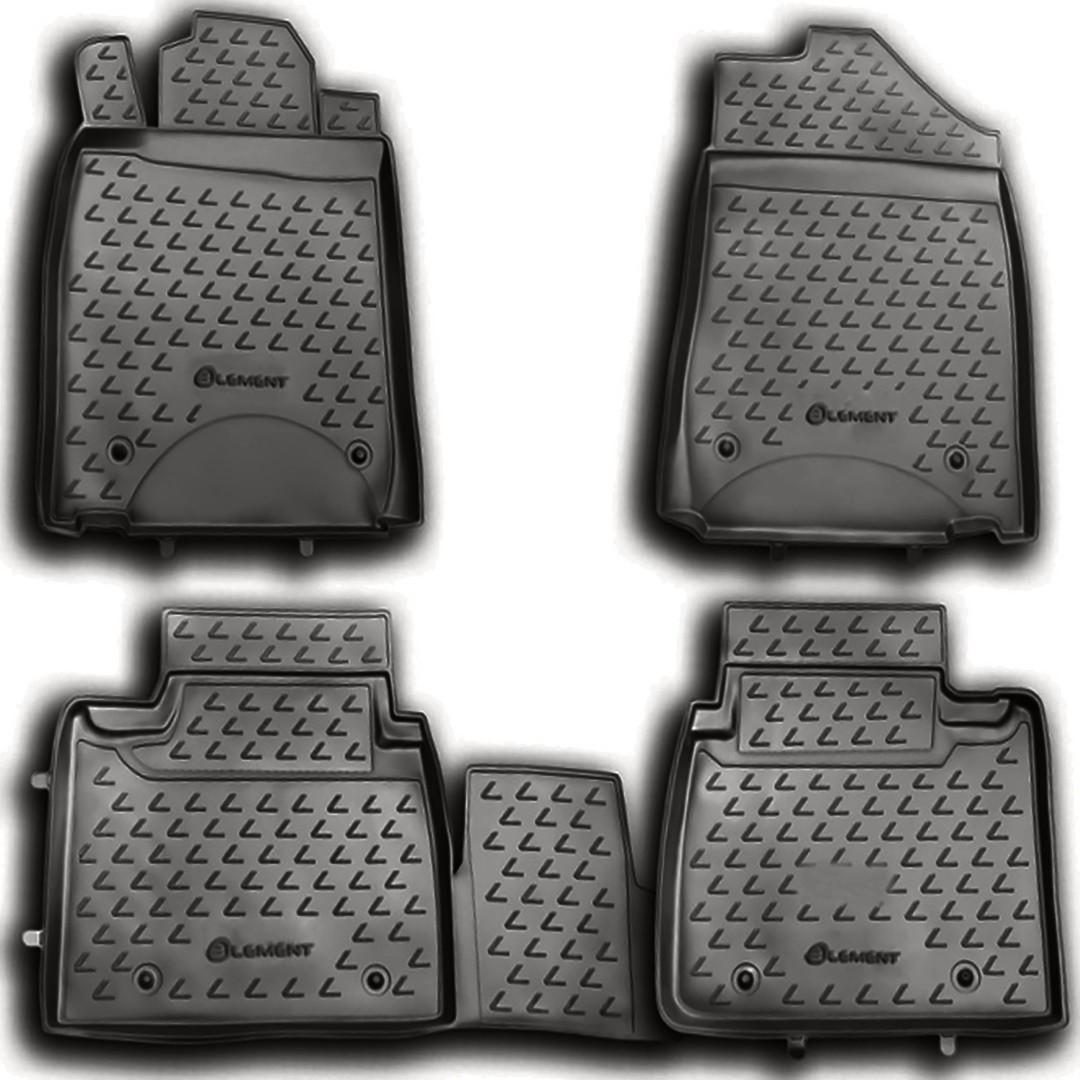 ΜΑΡΚΕ ΠΑΤΑΚΙΑ ΣΕ ΣΚΑΦΗ TPE ΛΑΣΤΙΧΟ ΓΙΑ LEXUS ES350 102010-2012  ΣΕ ΑΝΘΡΑΚΙ ΣΚΟΥΡΟ ΓΚΡΙ ΧΡΩΜΑ NOVLINE - 4 ΤΕΜ