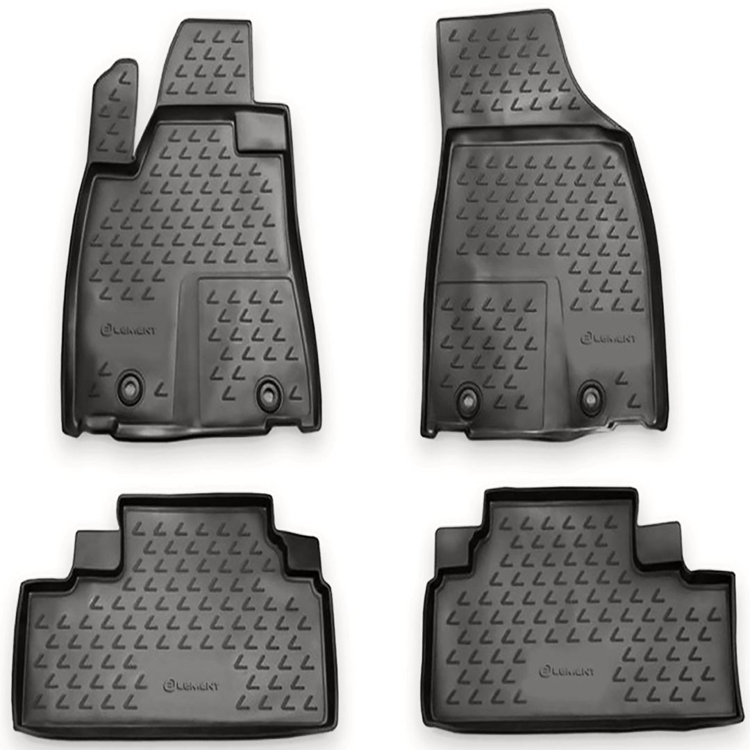 ΜΑΡΚΕ ΠΑΤΑΚΙΑ ΣΕ ΣΚΑΦΗ TPE ΛΑΣΤΙΧΟ ΓΙΑ LEXUS RX350 2012  ΣΕ ΑΝΘΡΑΚΙ ΣΚΟΥΡΟ ΓΚΡΙ ΧΡΩΜΑ NOVLINE - 4 ΤΕΜ