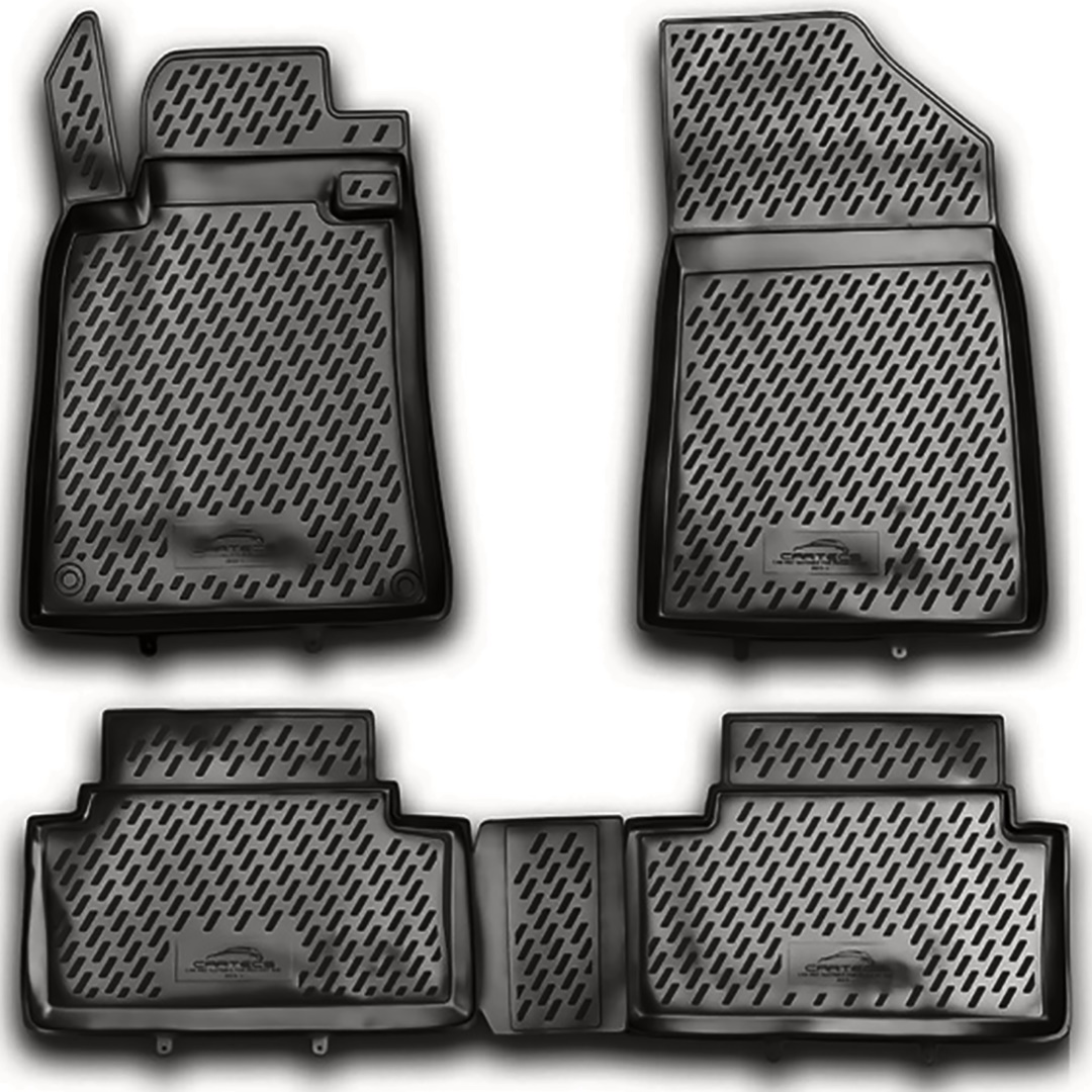 ΜΑΡΚΕ ΠΑΤΑΚΙΑ ΣΕ ΣΚΑΦΗ TPE ΛΑΣΤΙΧΟ ΓΙΑ PEUGEOT 508 SW 4D 032011-2018  ΣΕ ΑΝΘΡΑΚΙ ΣΚΟΥΡΟ ΓΚΡΙ ΧΡΩΜΑ NOVLINE - 4 ΤΕΜ
