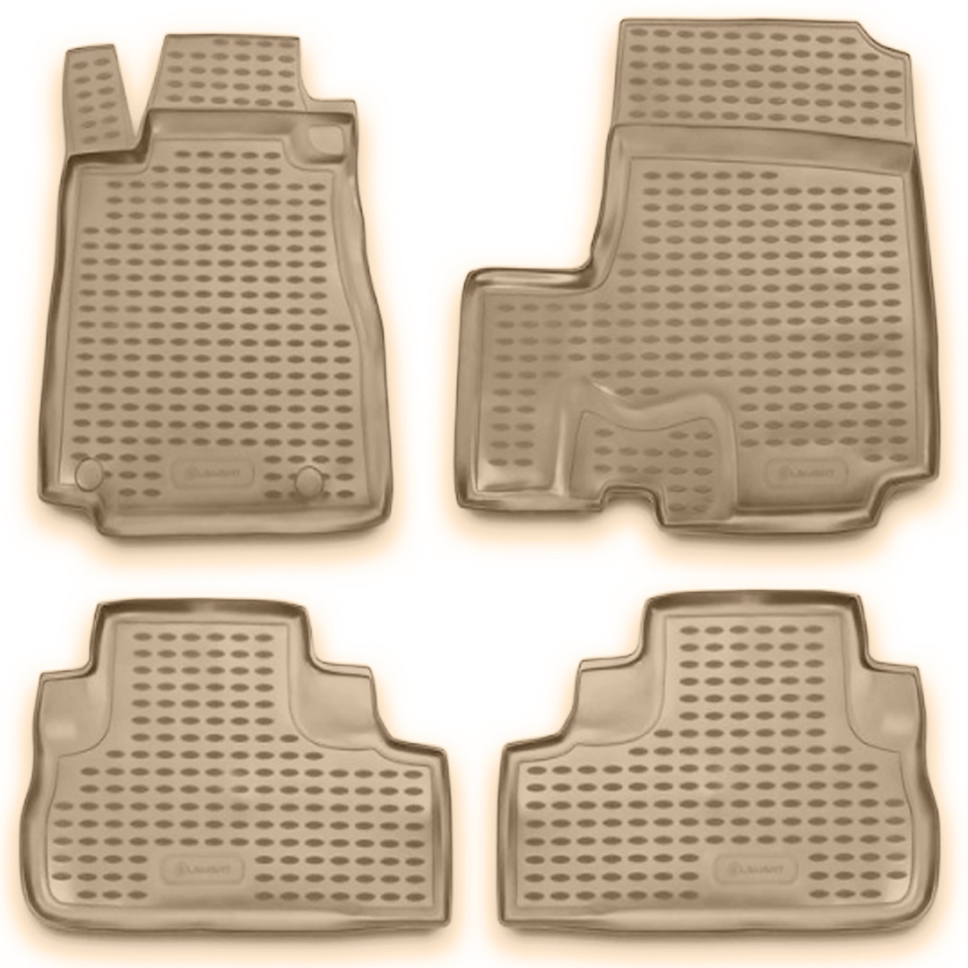 ΜΑΡΚΕ ΠΑΤΑΚΙΑ ΣΕ ΣΚΑΦΗ TPE ΛΑΣΤΙΧΟ ΓΙΑ HONDA CR-V 012007-2012  ΣΕ ΜΠΕΖ ΧΡΩΜΑ NOVLINE - 4 ΤΕΜ