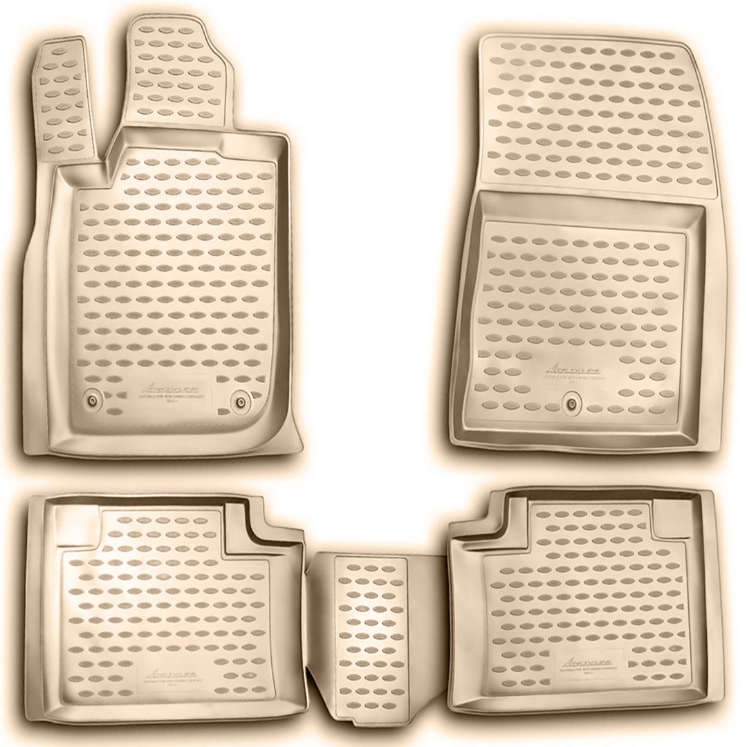 ΜΑΡΚΕ ΠΑΤΑΚΙΑ ΣΕ ΣΚΑΦΗ TPE ΛΑΣΤΙΧΟ ΓΙΑ JEEP GRAND CHEROKEE 2011-2013  ΣΕ ΜΠΕΖ ΧΡΩΜΑ NOVLINE - 4 ΤΕΜ