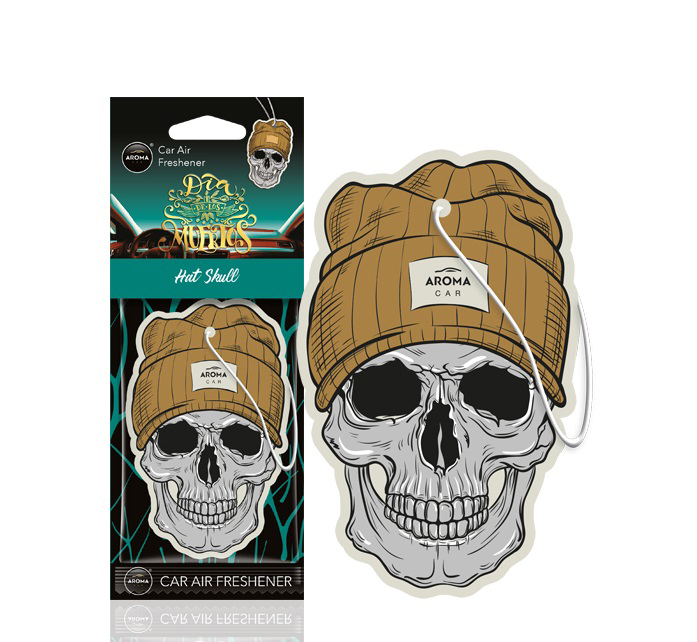 ΑΡΩΜΑΤΙΚΟ ΚΡΕΜΑΣΤΟ AROMA CAR MUERTOS HΑΤ SKULL ΑMiO - 1 TEM