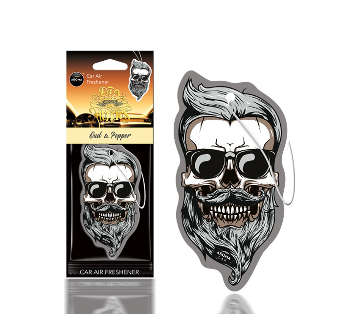 ΑΡΩΜΑΤΙΚΟ ΚΡΕΜΑΣΤΟ AROMA CAR MUERTOS OUD  PEPPER SKULL ΑMiO - 1 TEM