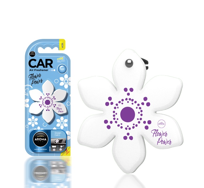 ΑΡΩΜΑΤΙΚΟ ΑΕΡΑΓΩΓΟΥ AROMA CAR FLOWER POWER OCEAN CALM AMIO -1 ΤΕΜ