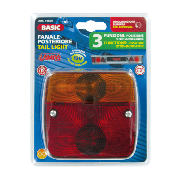 Φαναρι 12V - Stop/θεσεως/φλας - Για Τρειλερ (95 Χ 100 Χ 50MM) - 1 Τεμ. - Thumbnail 3