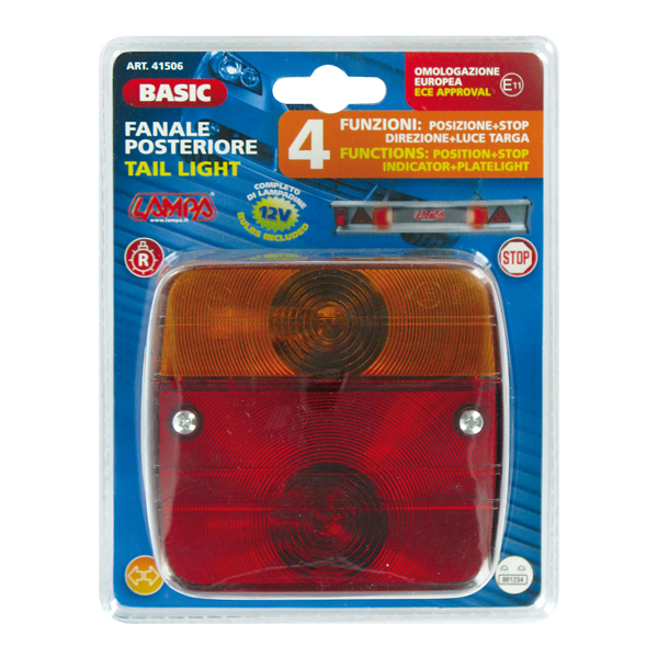Φαναρι 12V - Stop/θεσεως/φλας/πινακιδας - Για Τρειλερ (95 Χ 100 Χ 50MM) - 1 Τεμ. - Thumbnail 2