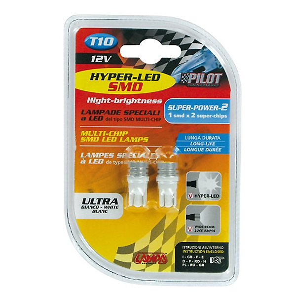 T10 W5W 12V W2,1X9,5D 25LM MEGA-LED2 Διαθλασης (καρφωτο-ακαλυκο-διπλης Πολικοτητας) Blister 2τεμ. - Thumbnail 4