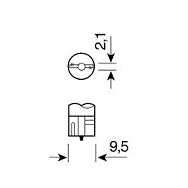 T10 W5W 12V W2,1X9,5D 80LM HYPER-LED39 Λευκο 13SMDX3CHIPS (διπλης Πολικοτητας) Blister 2τεμ. - Thumbnail 3