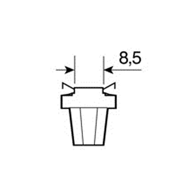 Λαμπακι B8,5D Hyper-LED Λευκο Φως - Thumbnail 2