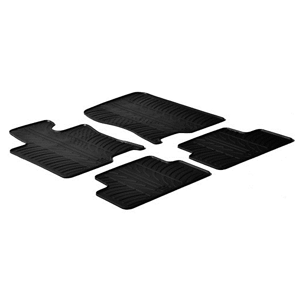 LAMPA - ΠΑΤΑΚΙΑ ΑΥΤΟΚΙΝΗΤΟΥ ΑΠΟ ΛΑΣΤΙΧΟ ΓΙΑ HONDA ACCORD 4D 06/2008-09/2014 / HONDA ACCORD TOURER 07/2008-12/2013 ΣΕ ΜΑΥΡΟ ΧΡΩΜΑ ΧΩΡΙΣ ΚΟΥΜΠΩΜΑΤΑ - 4 ΤΕΜ.