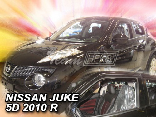 Ανεμοθραυστες Για Nissan Juke 5D 2010-2020 Ζευγαρι Απο Ευκαμπτο Φιμε Πλαστικο HEKO - 2 Τεμ.