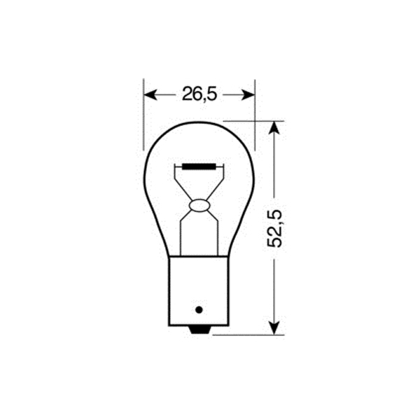 P21W 12V 21W BA15S Μονοπολικο Chrome Series Καθρεπτης Κοκκινο Φως Blister 2τεμ. - Thumbnail 2