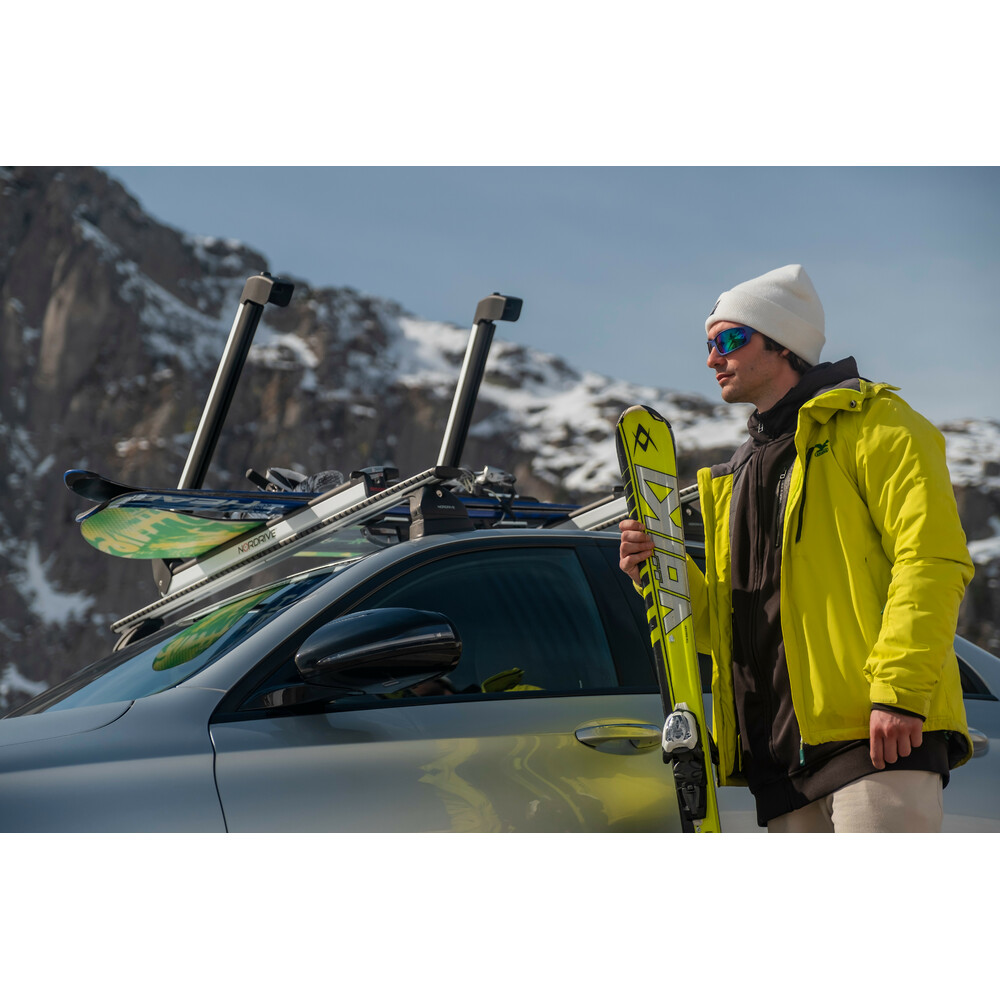 Βαση Σκι Οροφης 6 Ζευγαρια Σκι /4 Snowboard Αλουμινιου Με Κλειδι Nordic-king 80CM - Thumbnail 15