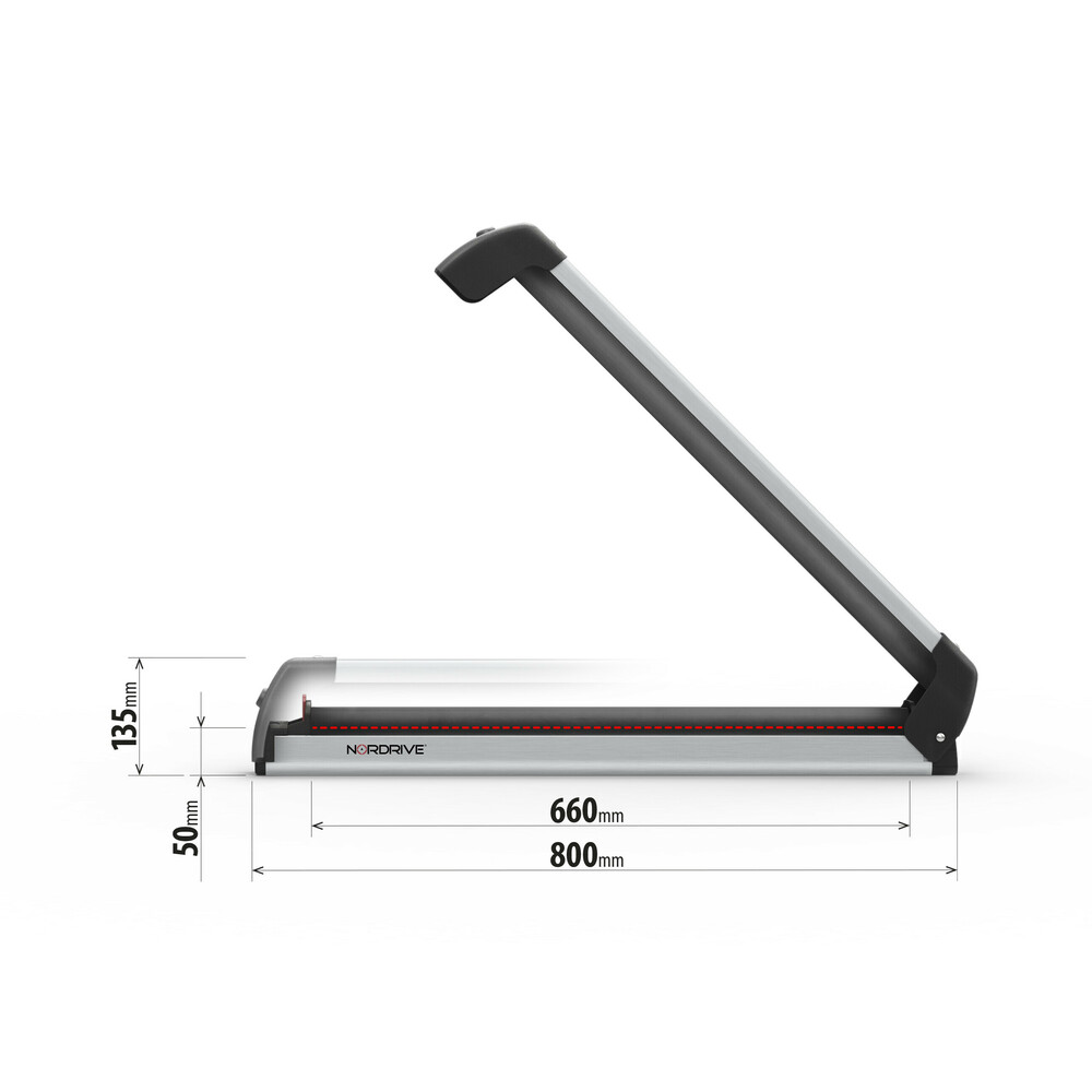 NORDRIVE - Βάση Σκι Οροφής Pro‑slider Evo PS‑60 Silver Σε Ασημί Χρώμα Με Αντικλεπτικό Σύστημα Και Συρόμενη Λειτουργία Σε Διαστάσεις 800X50X135 Mm Για 6 Ζευγάρια Σκι Ή 4 Snowboard - 1 Τεμ. (N40000) - Thumbnail 3