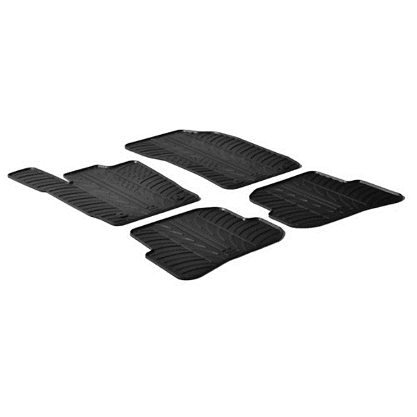 LAMPA - ΠΑΤΑΚΙΑ ΑΥΤΟΚΙΝΗΤΟΥ ΑΠΟ ΛΑΣΤΙΧΟ ΓΙΑ AUDI A1 3D / 5D SPORTBACK 09/2010-10/2018 ΣΕ ΜΑΥΡΟ ΧΡΩΜΑ ME ΚΟΥΜΠΩΜΑΤΑ - 4 ΤΕΜ.
