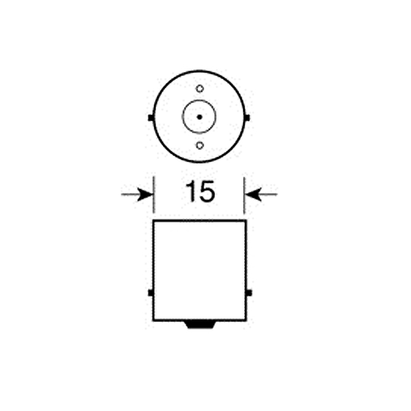 Λαμπακι P21W 12V BA15S MEGA-LED5 - Thumbnail 2