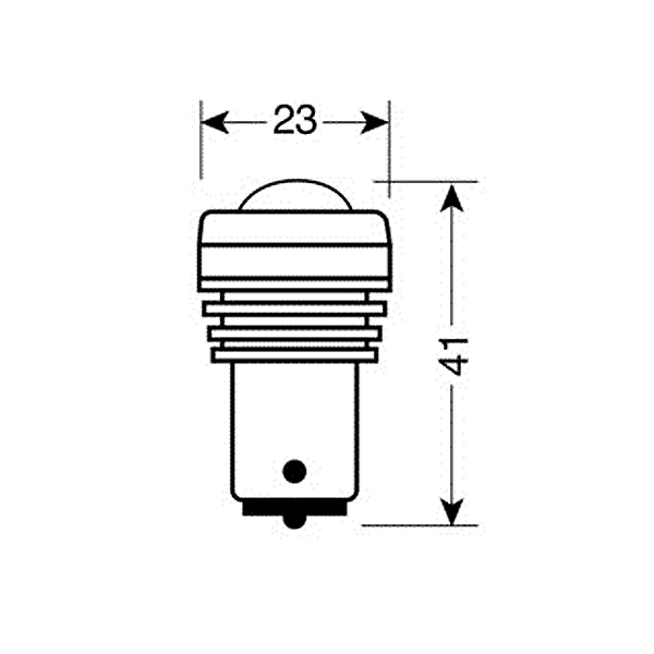 Λαμπακι P21W 12V BA15S MEGA-LED5 - Thumbnail 3