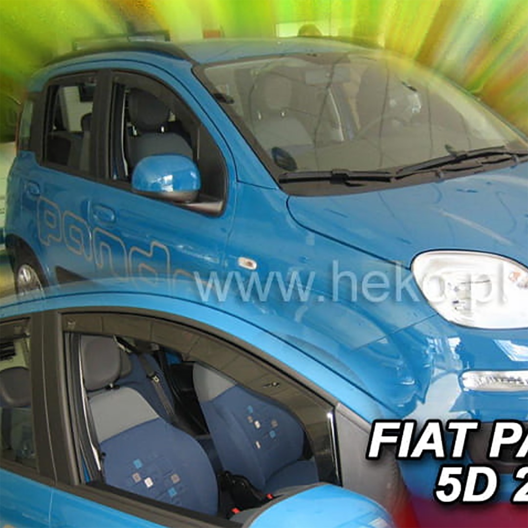 Ανεμοθραυστες Για Fiat Panda 5D 2012+ Ζευγαρι Απο Ευκαμπτο Φιμε Πλαστικο HEKO - 2 Τεμ.