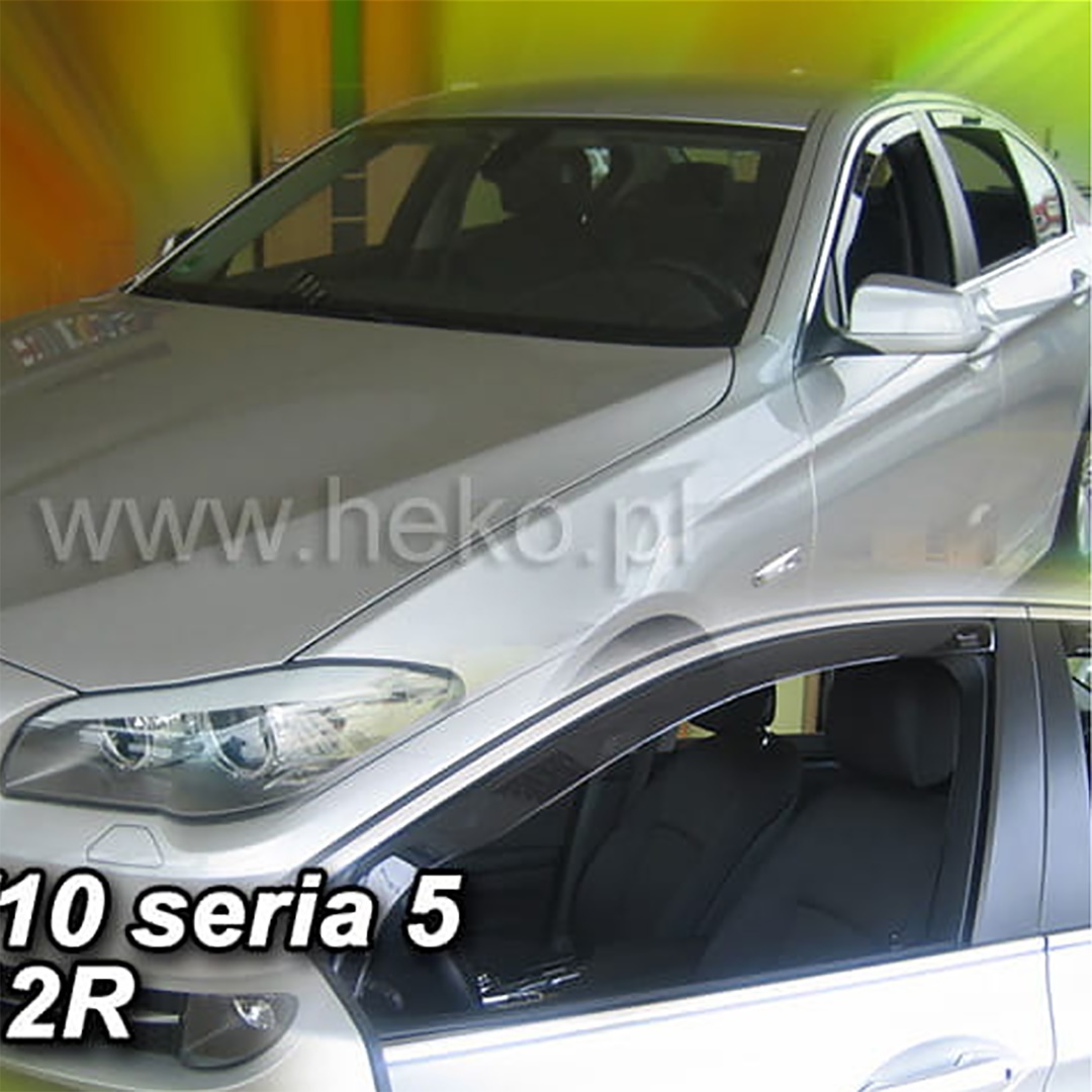 Ανεμοθραυστες Για Bmw Σειρα 5 F10 / F11 4D/5D 2010-2017 Ζευγαρι Απο Ευκαμπτο Φιμε Πλαστικο HEKO - 2 Τεμ.