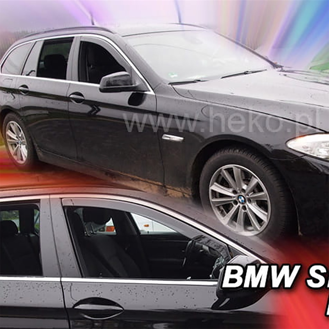 Ανεμοθραυστες Για Bmw Σειρα 5 F10 / F11 4D/5D 2010-2017 Ζευγαρι Απο Ευκαμπτο Φιμε Πλαστικο HEKO - 2 Τεμ. - Thumbnail 2