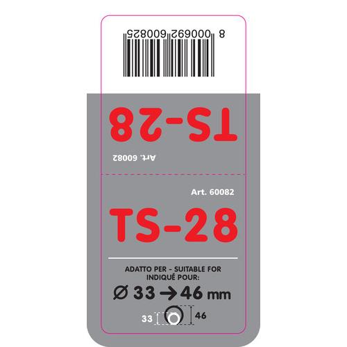 Ακρο Εξατμισης TS-28 Φ 33-46 - Στρογγυλο Λοξο - Thumbnail 4